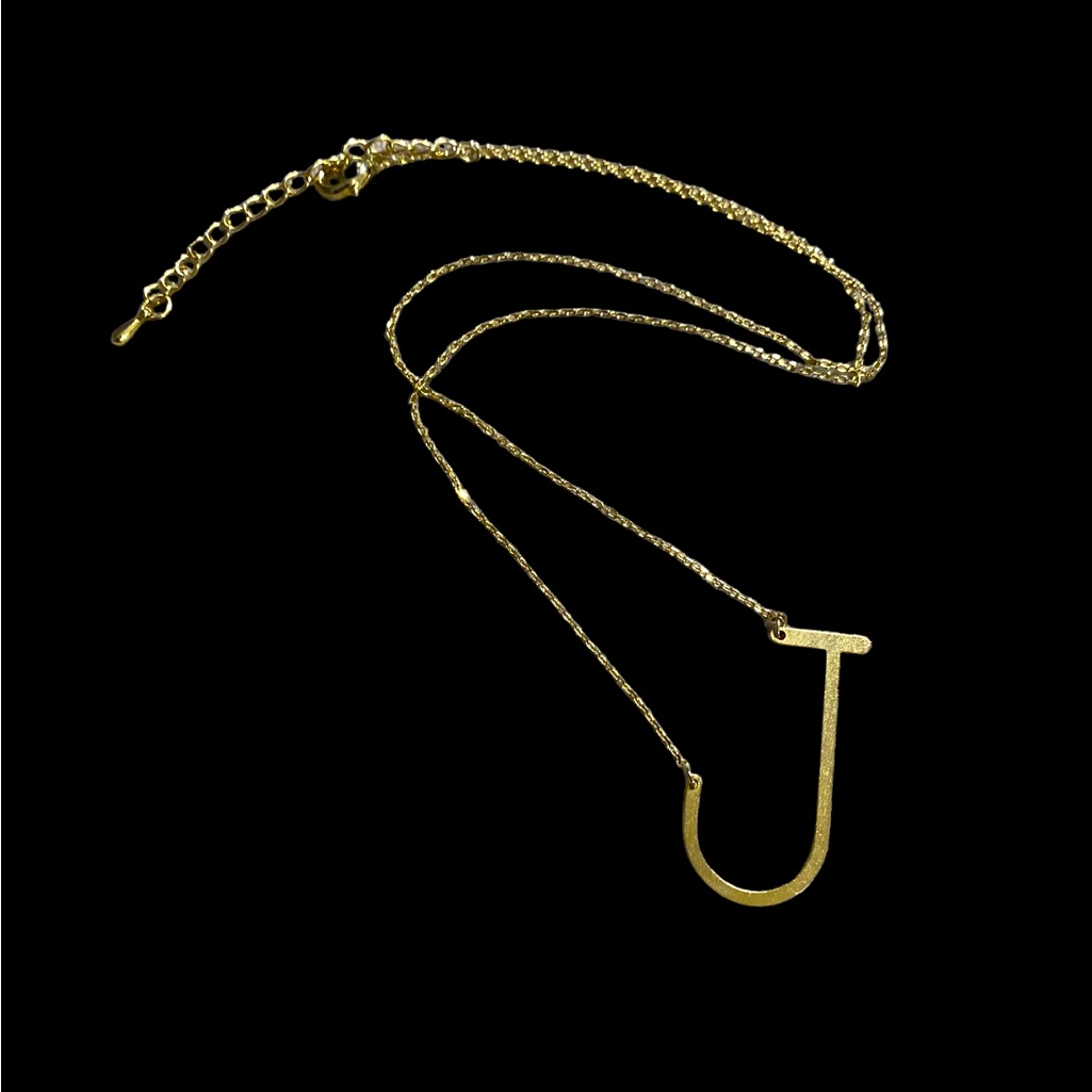 14kt Gp J Necklace Lobster Clasp 1618 14kt Gp J Necklace Lobster Clasp 1618